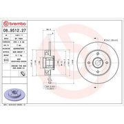 Brembo Front & Rear Brake Discs & Pads fits Citroën C3 II 2009-2016 1.1 1.4