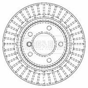 Borg & Beck Front Vented & Rear Vented Brake Discs & Pads fits BMW 1 2006-2011