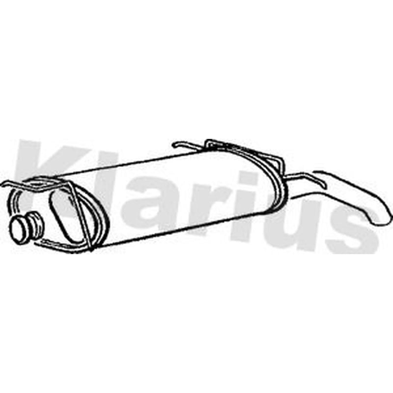 Klarius Box With Tail Pipe Rear fits Citroën Ax 1986-1998