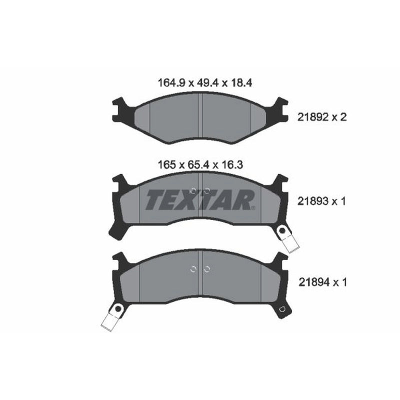 Textar Front Brake Pad Set 2189202