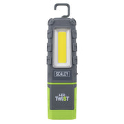 Sealey LED Twist Rechargeable Inspection Light 5W COB & 1W SMD LED601G Sealey - Dynamic Drive
