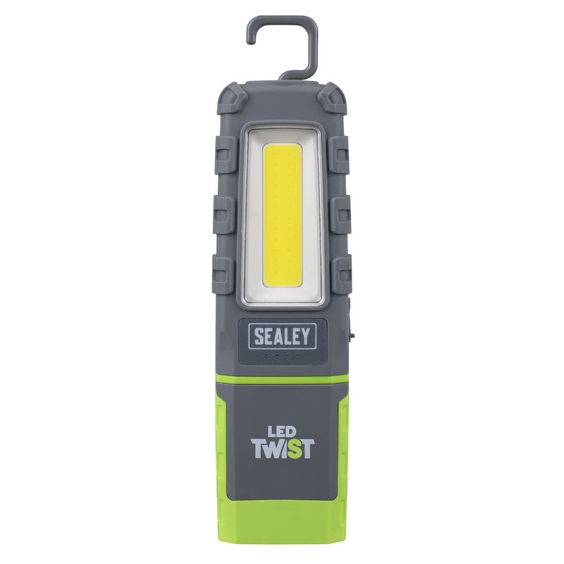 Sealey LED Twist Rechargeable Inspection Light 5W COB & 1W SMD LED601G Sealey - Dynamic Drive