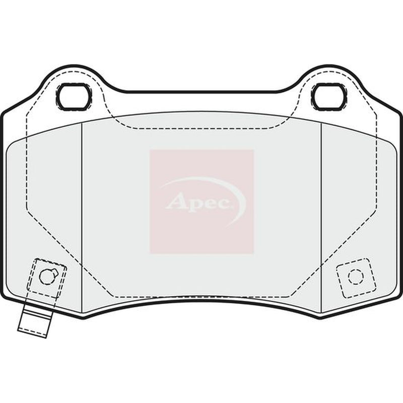 Apec Rear Brake Pad Set fits Cadillac Cts 2015 on 6.2