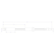 Juratek Brake Hydraulic Hose Line Front fits Infiniti Q30 2015 on