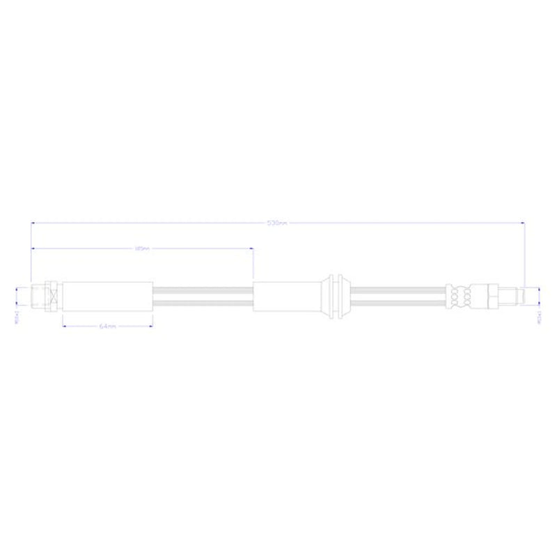 Juratek Brake Hydraulic Hose Line Front fits Infiniti Q30 2015 on
