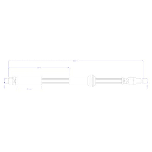 Juratek Brake Hydraulic Hose Line Front fits Infiniti Q30 2015 on