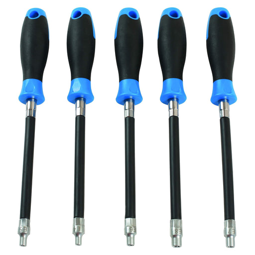 Laser E-Socket Flexi Driver Set 5pc 7616 Laser - Dynamic Drive