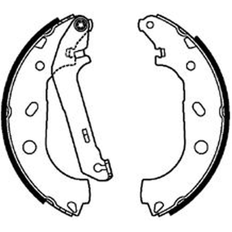 Abtex Brake Shoe Set Axle Kit fits Ford Tourneo Connect 2002-2013 1.8