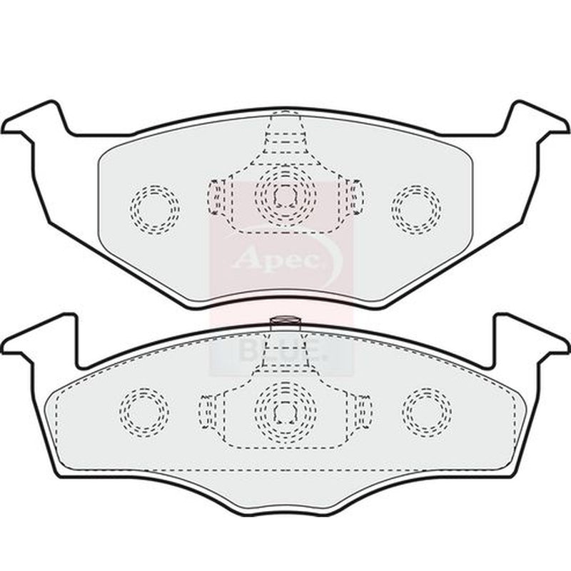 Apec Front Brake Pad Set fits Seat Cordoba 1993-2002 1.4 1.6 1.9