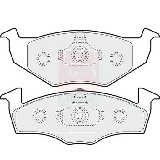 Apec Front Brake Pad Set fits Seat Cordoba 1993-2002 1.4 1.6 1.9