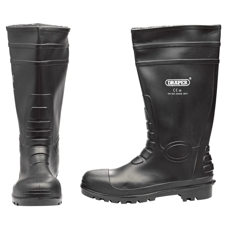 Draper Safety Wellington Boots, Size 12, S5 02702 Draper - Dynamic Drive