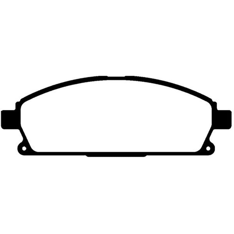 Abtex Front Brake Pad Set fits Nissan Elgrand 2002-2010 2.5 3.5