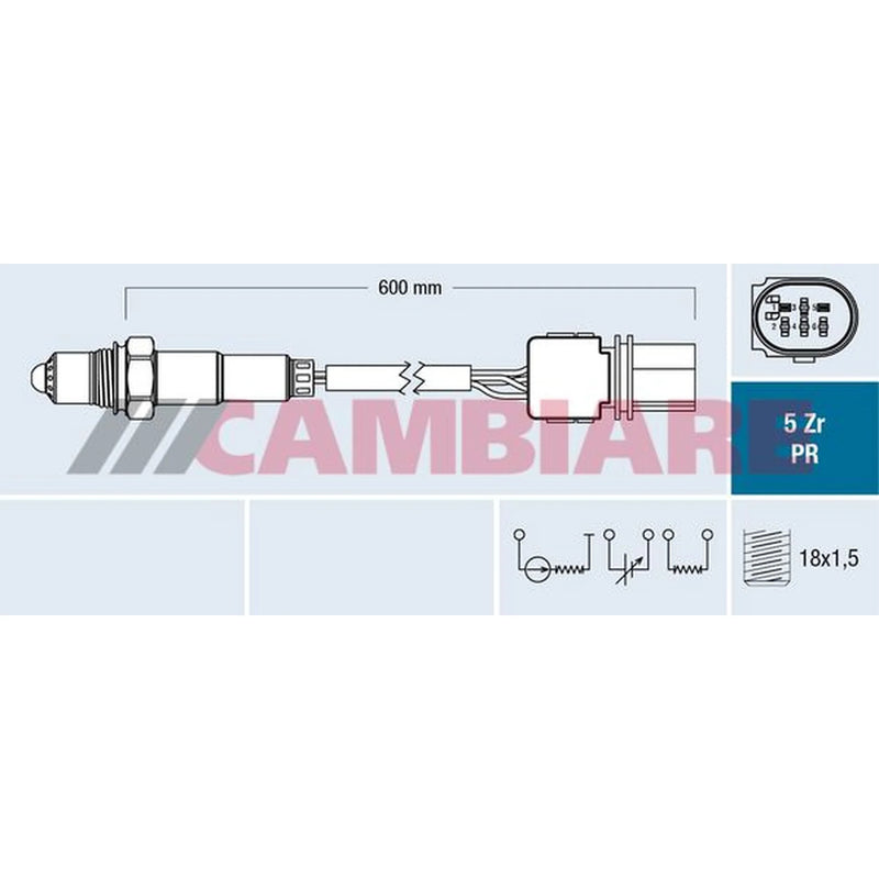 Cambiare O2 Lambda Oxygen Sensor before catalytic converter fits Opel Agila B