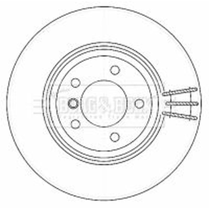 Borg & Beck Front Vented & Rear Vented Brake Discs & Pads fits BMW 3 2004-2013