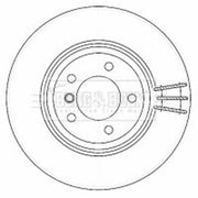 Borg & Beck Front Brake Vented Discs & Pads fits BMW 3 2004-2013