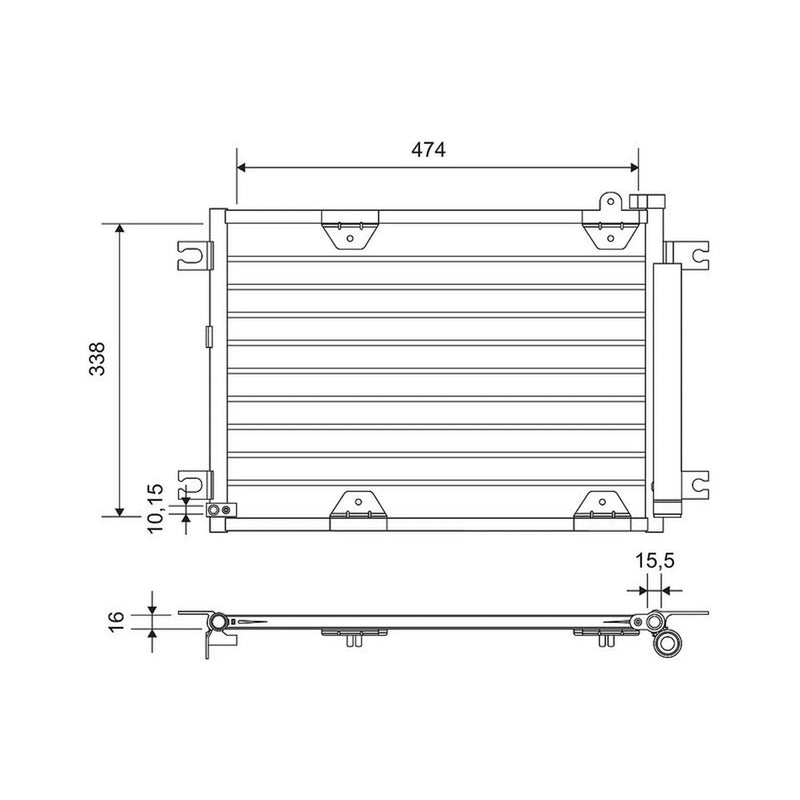 Valeo Air Conditioning Condenser 814444