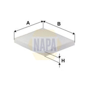 NAPA Cabin Air Filter (Pollen Filter) fits Lynk & Co 01 2018-2019