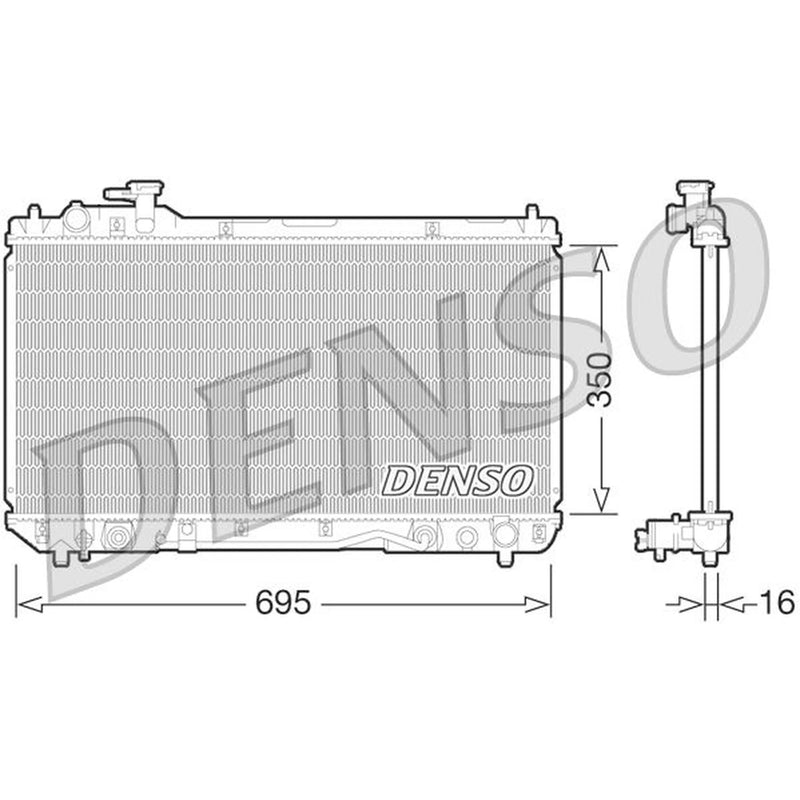 Denso Engine Radiator fits Toyota Rav 4 1994-2000 2.0
