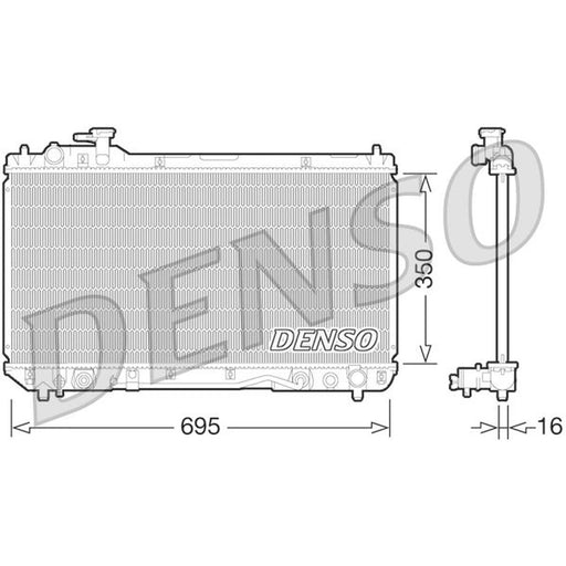 Denso Engine Radiator fits Toyota Rav 4 1994-2000 2.0