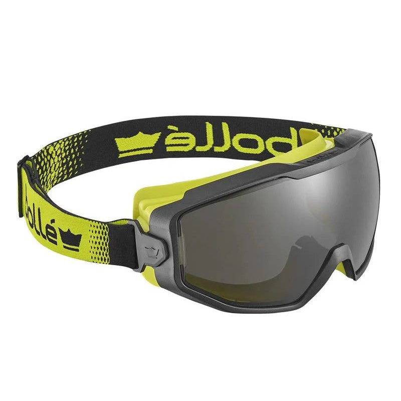 Bolle Safety Spectrum Platinum Smoke Vented Safety Googles, Black/Yellow