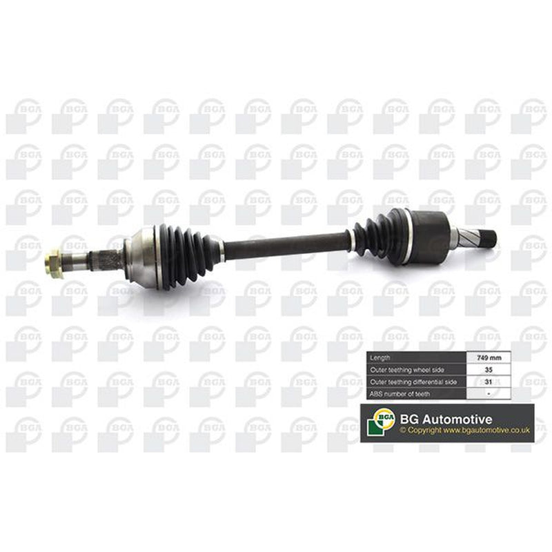 BGA CV Drive Shaft Driveshaft Front Left fits Citroën Relay III 2006-2015 3.0
