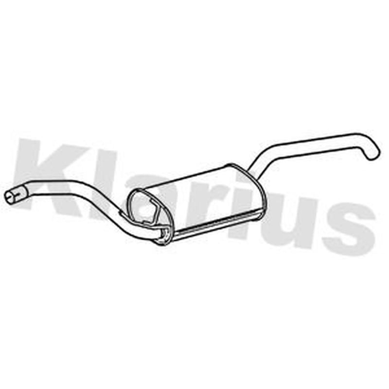 Klarius Box With Centre Pipe Centre fits Ford C-Max II 2010-2019 1.6