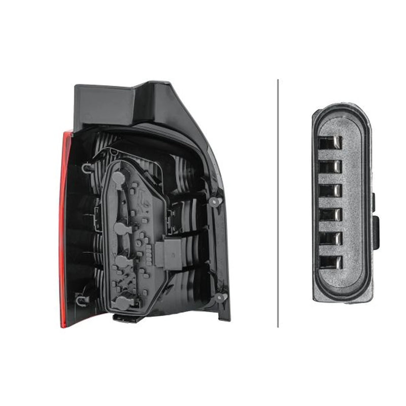 Hella Tail Light / Lamp PY21W Right fits VW Transporter 2003-2015