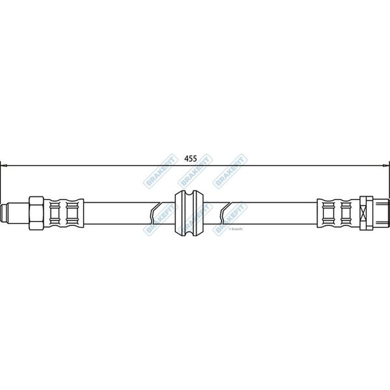 Apec Brake Hydraulic Hose Line Front fits BMW 3 1988-1999