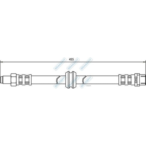 Apec Brake Hydraulic Hose Line Front fits BMW 3 1988-1999