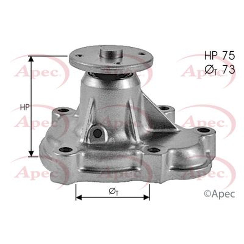 Apec Engine Cooling Water Pump fits Opel Astra F 1991-1998 1.7