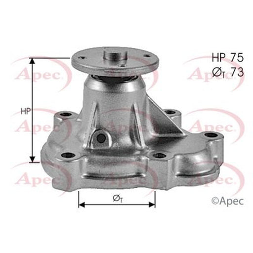 Apec Engine Cooling Water Pump fits Opel Astra F 1991-1998 1.7
