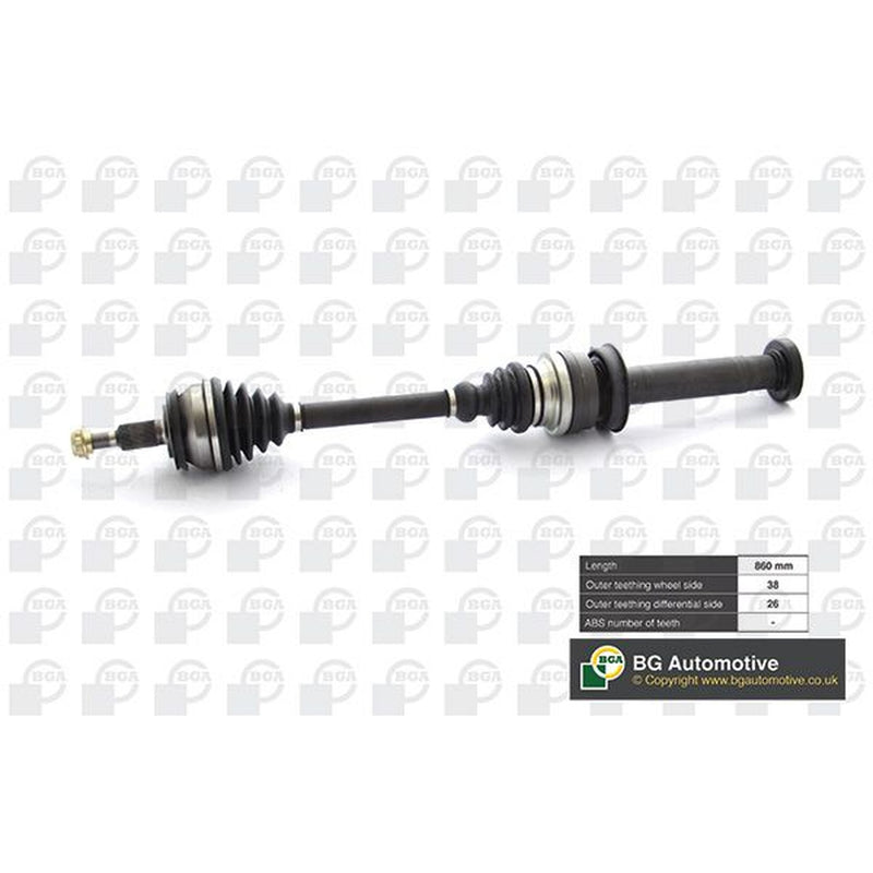 BGA CV Drive Shaft Driveshaft Front Right fits VW Caravelle 2015-2019 2.0
