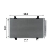 Mahle Air Conditioning Condenser AC 991 000S