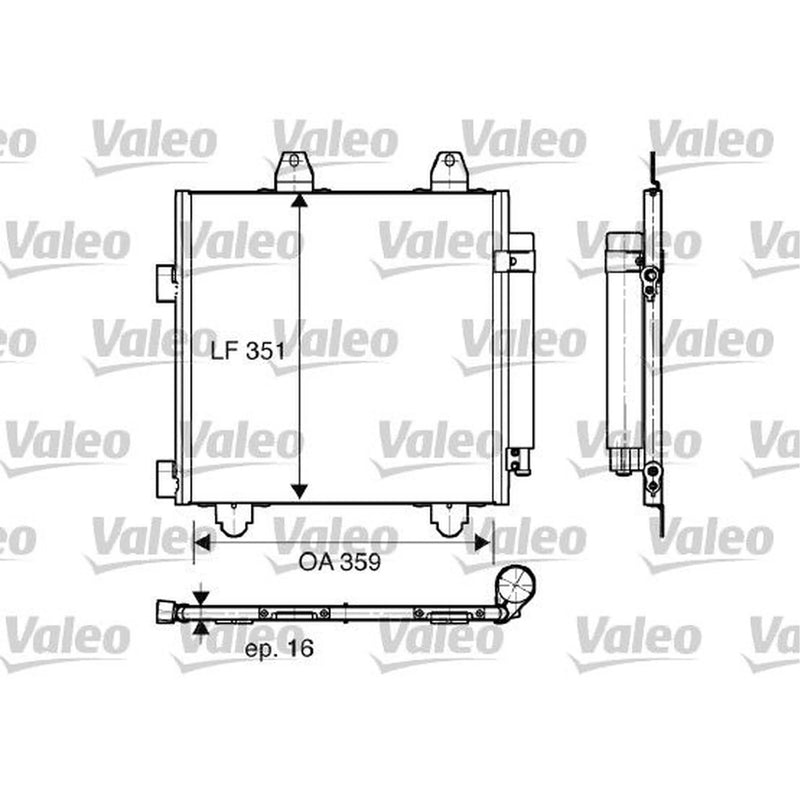 Valeo Air Conditioning Condenser 818014