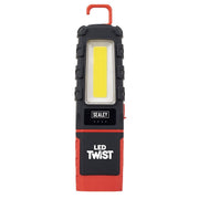 Sealey LED Twist Rechargeable Inspection Light 5W COB & 1W SMD LED601 Sealey - Dynamic Drive