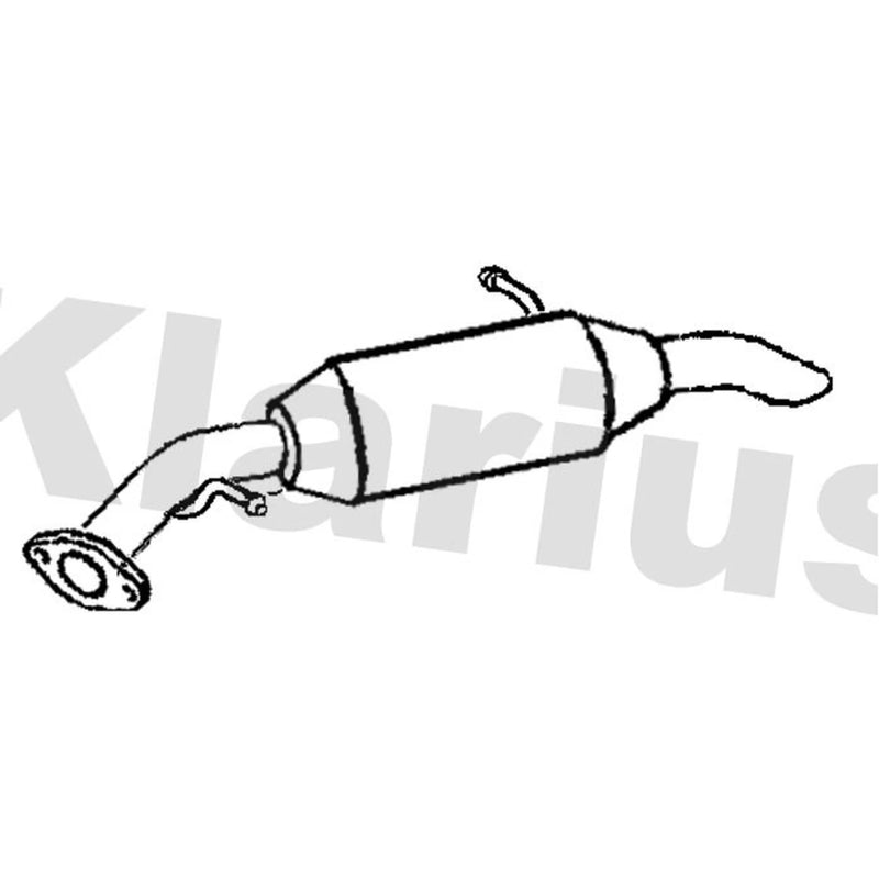 Klarius Box With Tail Pipe Rear fits Toyota Verso 2009-2018 1.6 2.0