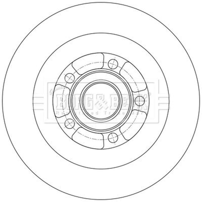 Borg & Beck Front & Rear Brake Discs & Pads fits Renault Espace V 2015-2023 1.6