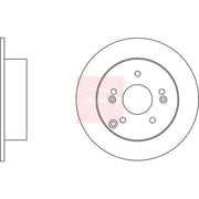 Apec 2 x Solid Brake Discs fits Kia Carens III 2006-2013 1.6 2.0