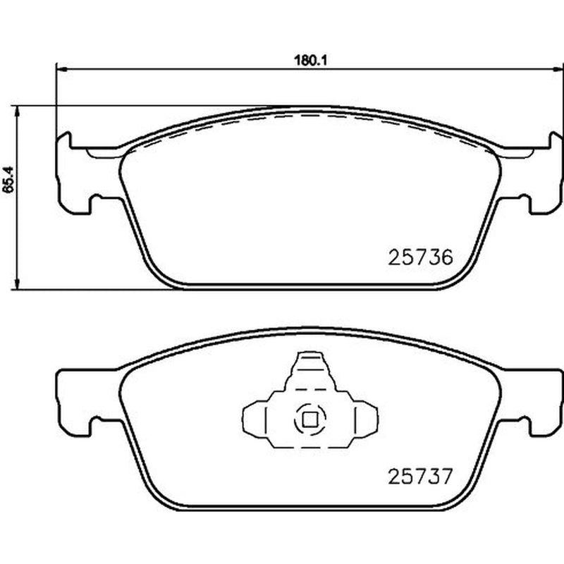 DON Front Brake Pad Set fits Ford Focus III 2010-2020 1.5 1.6 2.0