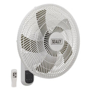 Sealey 3-Speed Wall Fan with Remote Control 18" 230V SWF18WR Sealey - Town Tools 