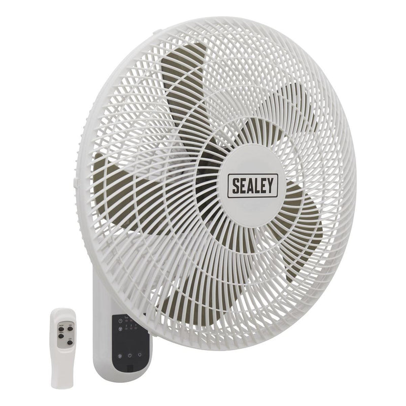 Sealey 3-Speed Wall Fan with Remote Control 18" 230V SWF18WR Sealey - Town Tools 