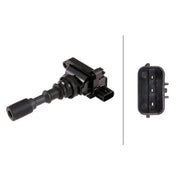 Hella Ignition Service Kit (1 Spark Plugs + Ignition Coil) fits Hyundai Terracan