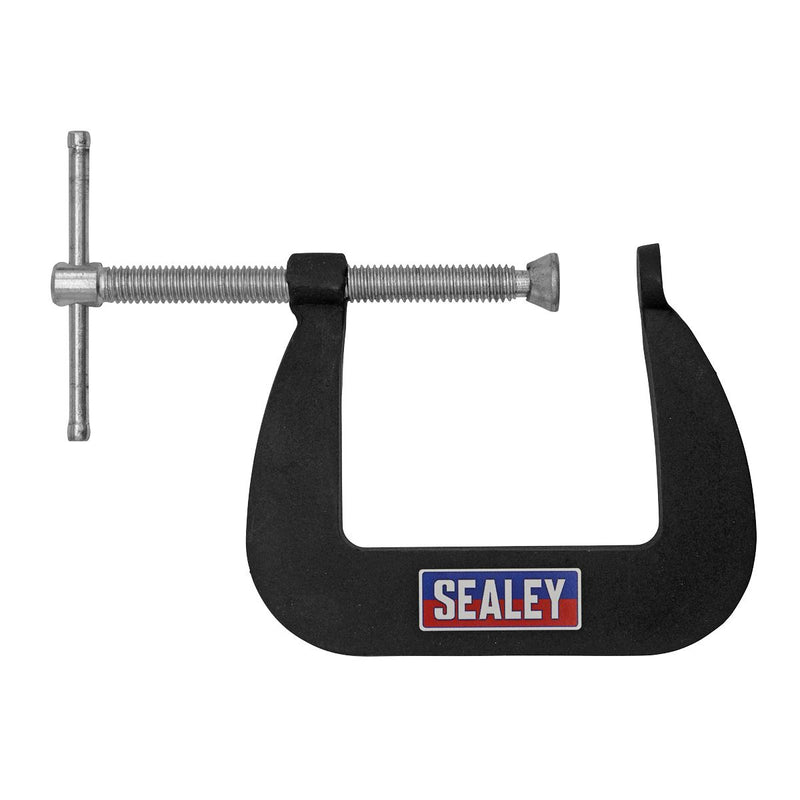 Sealey Junior C-Clamp Set 64mm x 64mm 4pc GCC01 Sealey - Dynamic Drive