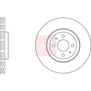 Apec Front Vented & Rear Vented Brake Discs & Pads fits Fiat Coupe 1993-2000 2.0