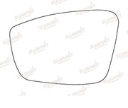 Summit Stick-On Standard Mirror Glass fits VW Up 12 on LHS Summit - Bars 4 Cars
