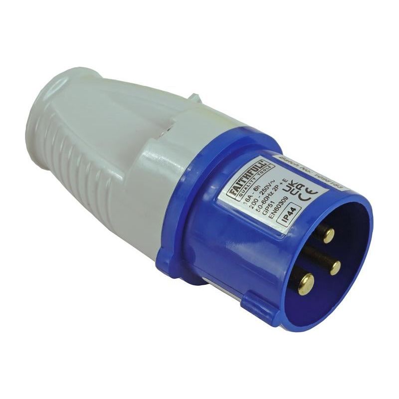 Faithfull Power Plus Blue Replacement Plug 16A Faithfull Power Plus - Dynamic Drive