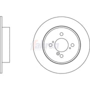 Fahren 2 x Solid Brake Discs fits Suzuki Swift III 2010-2017 1.2 1.3