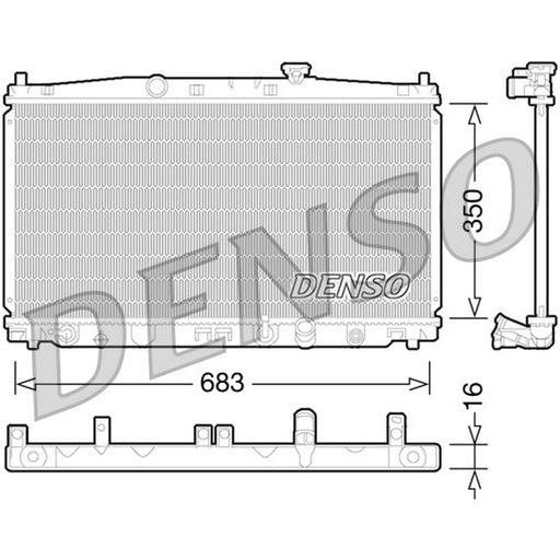 Denso Engine Radiator fits Honda Insight 2009-2013 1.3