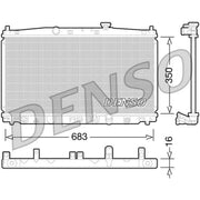 Denso Engine Radiator DRM40032