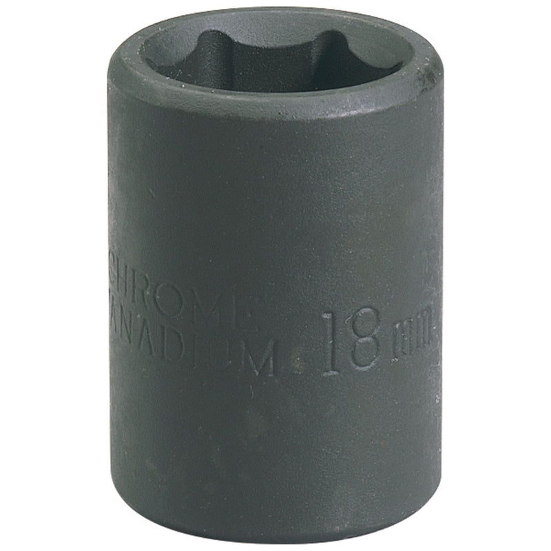 Draper Impact Socket, 1/2" Sq. Dr., 18mm (Sold Loose) 26886 Draper - Dynamic Drive